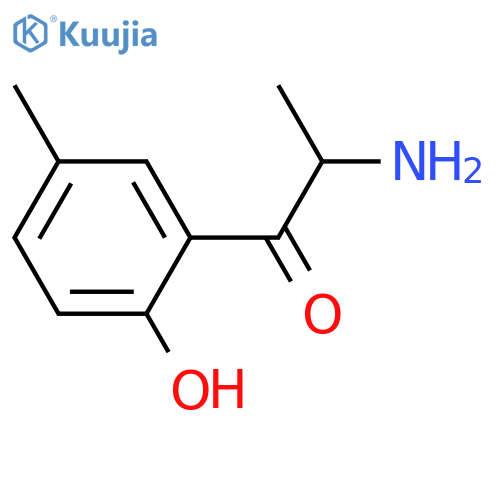 2-amino-1-(2-hydroxy-5-methylphenyl)propan-1-one structure