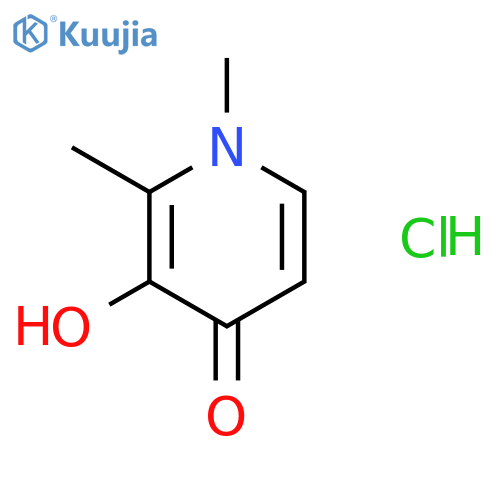 4(1H)-Pyridinone, 3-hydroxy-1,2-dimethyl-, hydrochloride structure