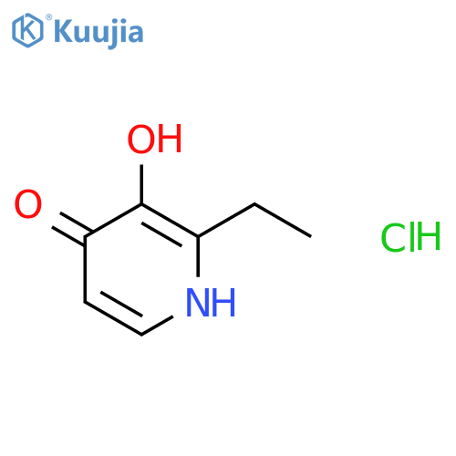 4(1H)-Pyridinone, 2-ethyl-3-hydroxy-, hydrochloride structure