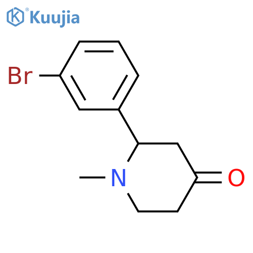 4-Piperidinone, 2-(3-bromophenyl)-1-methyl- structure