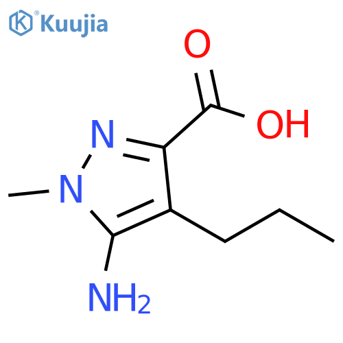 1H-Pyrazole-3-carboxylic acid, 5-amino-1-methyl-4-propyl- structure