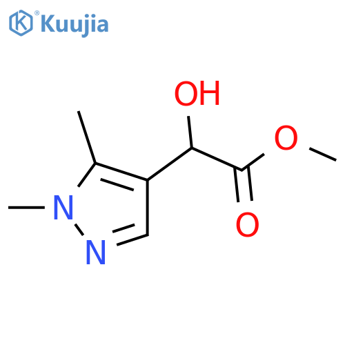 methyl 2-(1,5-dimethyl-1H-pyrazol-4-yl)-2-hydroxyacetate structure