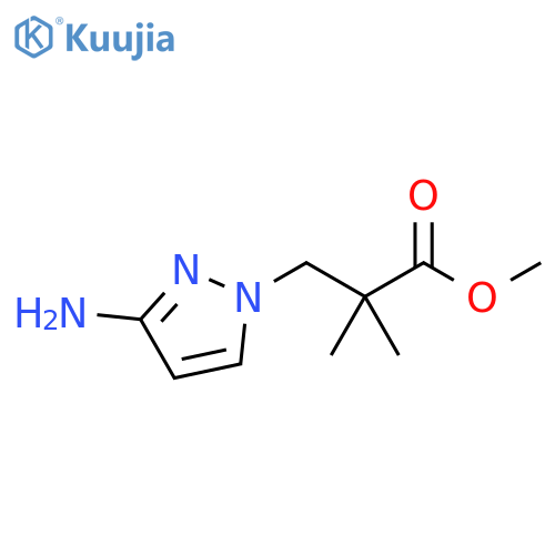 methyl 3-(3-amino-1H-pyrazol-1-yl)-2,2-dimethylpropanoate structure