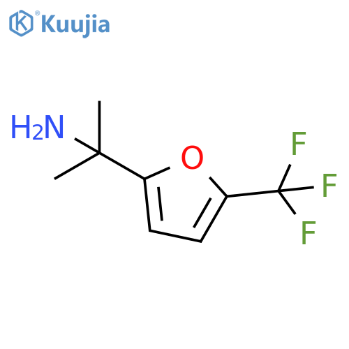 2-5-(trifluoromethyl)furan-2-ylpropan-2-amine structure