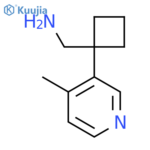 1-(4-methylpyridin-3-yl)cyclobutylmethanamine structure