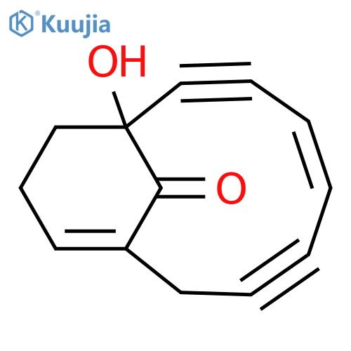 Bicyclo[7.3.1]trideca-4,9-diene-2,6-diyn-13-one, 1-hydroxy-, (Z)- structure