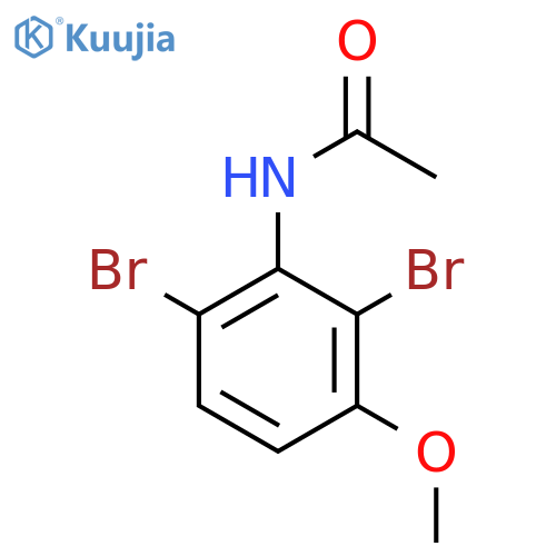 2,6-Dibromo-3-methoxyacetanilide structure