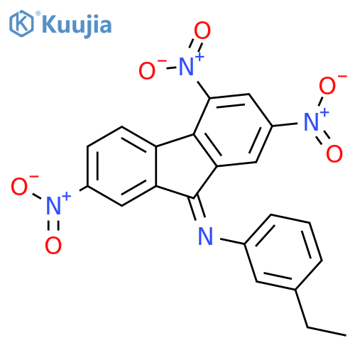 Benzenamine, 3-ethyl-N-(2,4,7-trinitro-9H-fluoren-9-ylidene)- structure