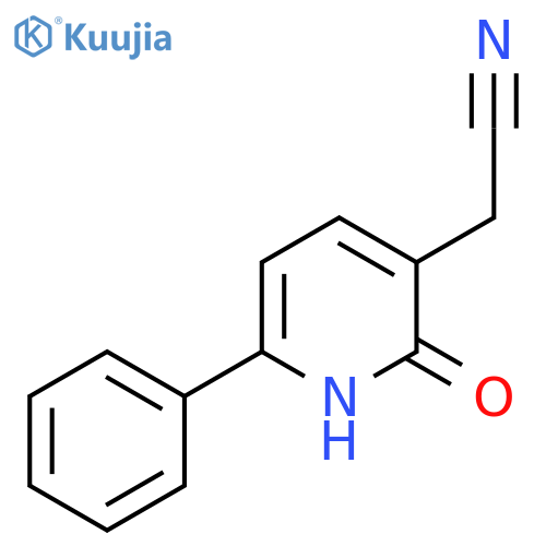 2-Hydroxy-6-phenylpyridine-3-acetonitrile structure