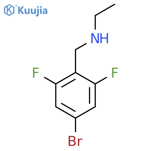 (4-Bromo-2,6-difluorophenyl)methyl(ethyl)amine structure