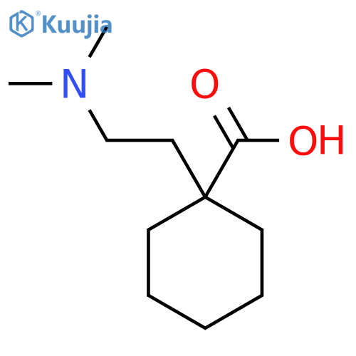 1-2-(dimethylamino)ethylcyclohexane-1-carboxylic acid structure