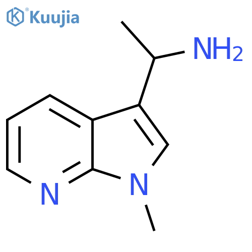 1-{1-methyl-1H-pyrrolo2,3-bpyridin-3-yl}ethan-1-amine structure
