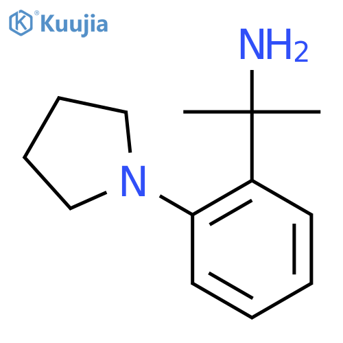 2-2-(pyrrolidin-1-yl)phenylpropan-2-amine structure