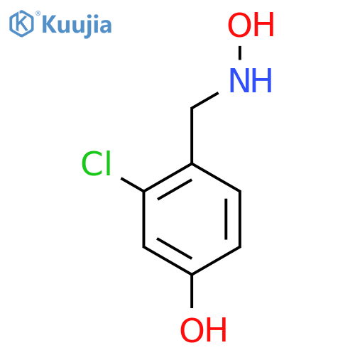 3-chloro-4-(hydroxyamino)methylphenol structure