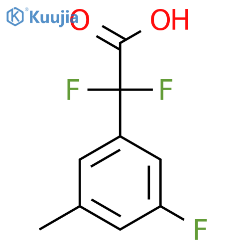 2,2-Difluoro-2-(3-fluoro-5-methylphenyl)acetic acid structure