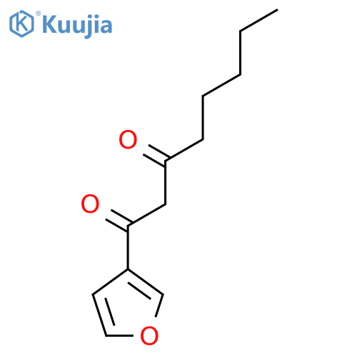 1-(furan-3-yl)octane-1,3-dione structure