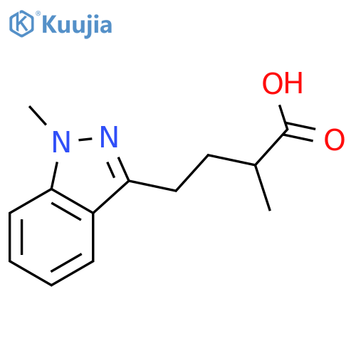 2-methyl-4-(1-methyl-1H-indazol-3-yl)butanoic acid structure