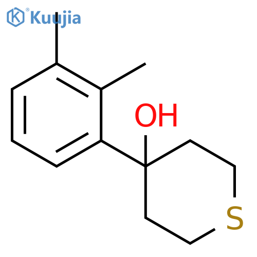 2H-Thiopyran-4-ol, 4-(2,3-dimethylphenyl)tetrahydro- structure