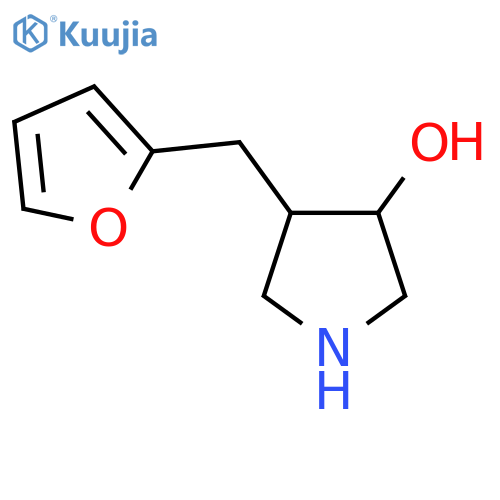 4-(furan-2-yl)methylpyrrolidin-3-ol structure