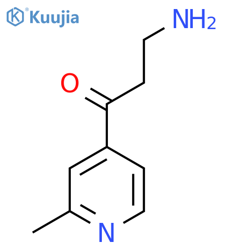3-amino-1-(2-methylpyridin-4-yl)propan-1-one structure