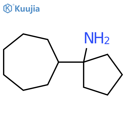 1-cycloheptylcyclopentan-1-amine structure