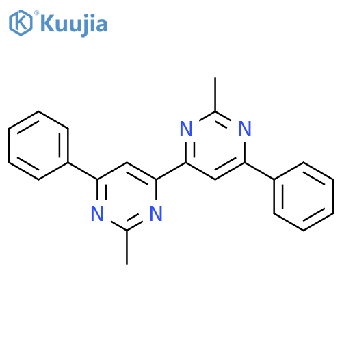 4,4'-BIPYRIMIDINE, 2,2'-DIMETHYL-6,6'-DIPHENYL- structure