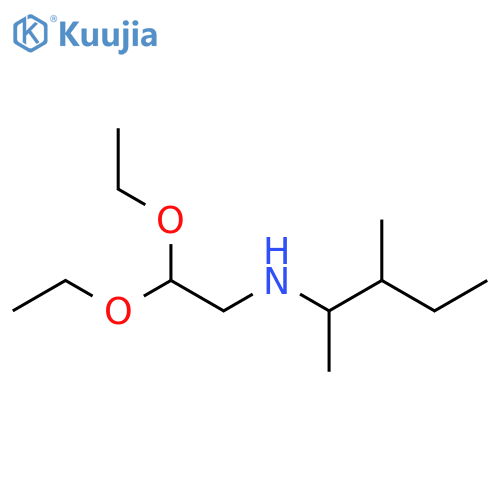 (2,2-diethoxyethyl)(3-methylpentan-2-yl)amine structure