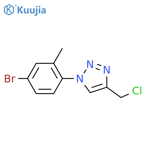 1-(4-Bromo-2-methylphenyl)-4-(chloromethyl)-1H-1,2,3-triazole structure