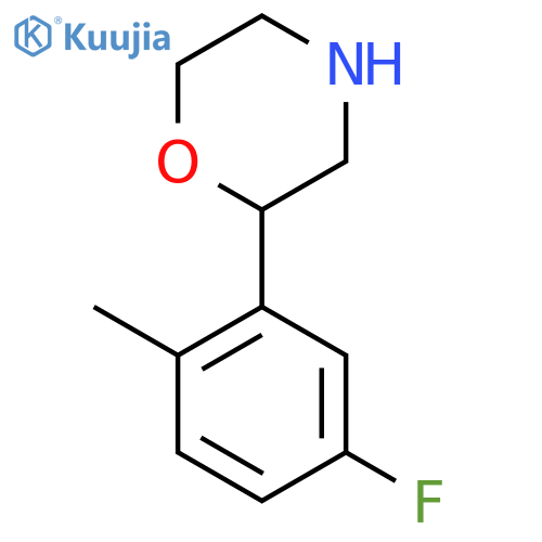 2-(5-fluoro-2-methylphenyl)morpholine structure