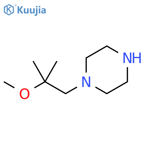 1-(2-methoxy-2-methylpropyl)piperazine structure