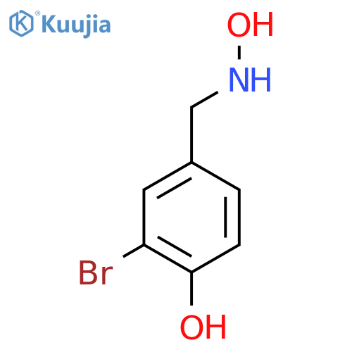 2-bromo-4-(hydroxyamino)methylphenol structure