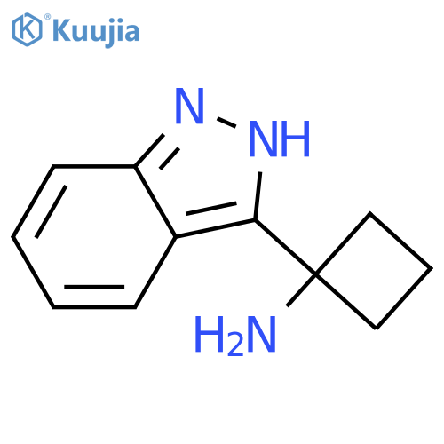 1-(1H-indazol-3-yl)cyclobutan-1-amine structure