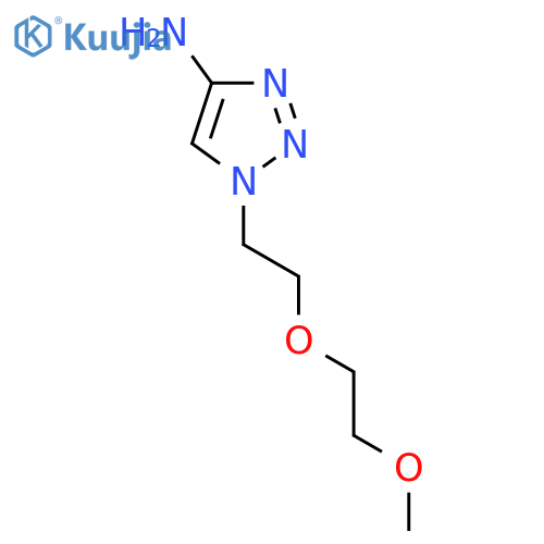 1-2-(2-methoxyethoxy)ethyl-1H-1,2,3-triazol-4-amine structure