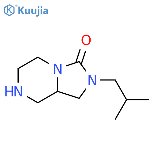 2-(2-methylpropyl)-octahydroimidazolidino1,5-apiperazin-3-one structure