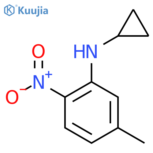 N-Cyclopropyl-5-methyl-2-nitroaniline structure