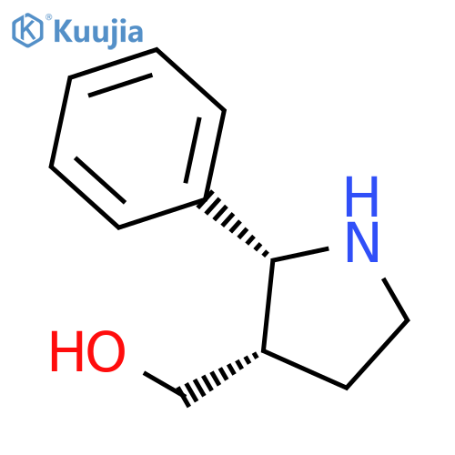 3-Pyrrolidinemethanol, 2-phenyl-, cis- structure