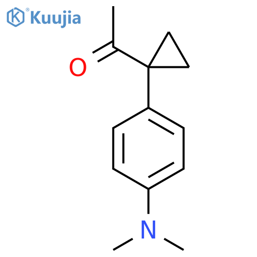 1-{1-4-(dimethylamino)phenylcyclopropyl}ethan-1-one structure