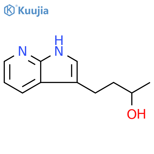 4-{1H-pyrrolo2,3-bpyridin-3-yl}butan-2-ol structure
