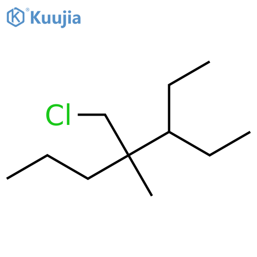 4-(Chloromethyl)-3-ethyl-4-methylheptane structure