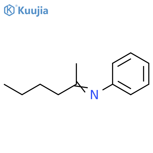 Benzenamine, N-(1-methylpentylidene)- structure