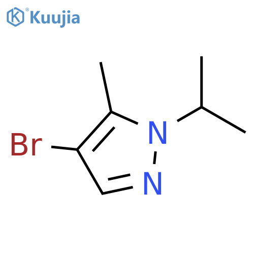 4-bromo-1-isopropyl-5-methyl-1H-pyrazole structure