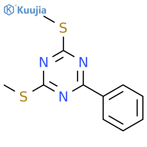 1,3,5-Triazine,2,4-bis(methylthio)-6-phenyl- structure