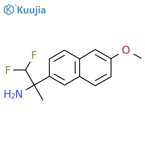 1,1-difluoro-2-(6-methoxynaphthalen-2-yl)propan-2-amine structure