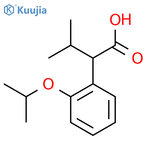 3-methyl-2-2-(propan-2-yloxy)phenylbutanoic acid structure