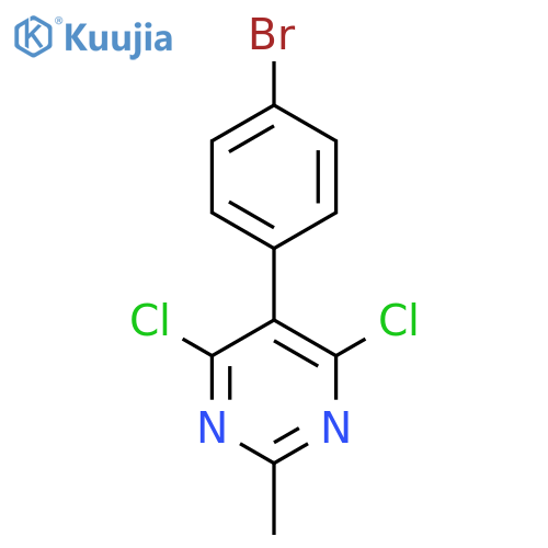 5-(4-Bromophenyl)-4,6-dichloro-2-methylpyrimidine structure