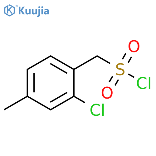 (2-chloro-4-methylphenyl)methanesulfonyl chloride structure