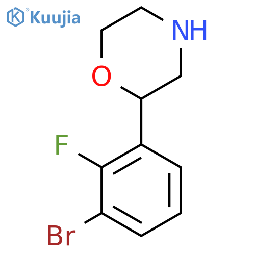 2-(3-bromo-2-fluorophenyl)morpholine structure