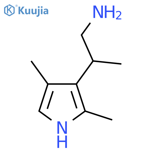2-(2,4-dimethyl-1H-pyrrol-3-yl)propan-1-amine structure