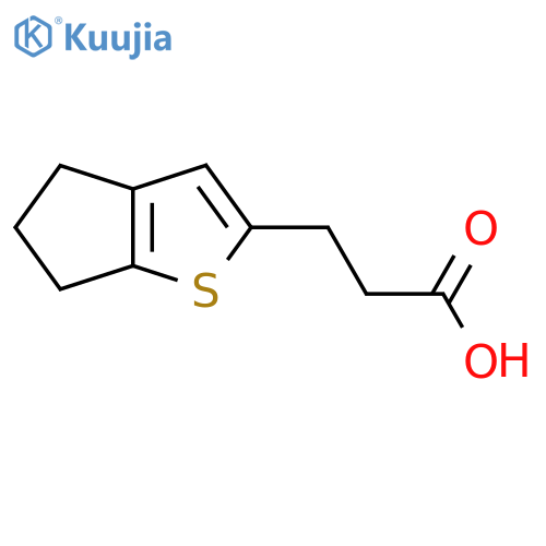 3-{4H,5H,6H-cyclopentabthiophen-2-yl}propanoic acid structure