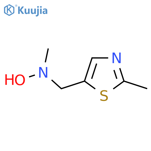 N-methyl-N-(2-methyl-1,3-thiazol-5-yl)methylhydroxylamine structure